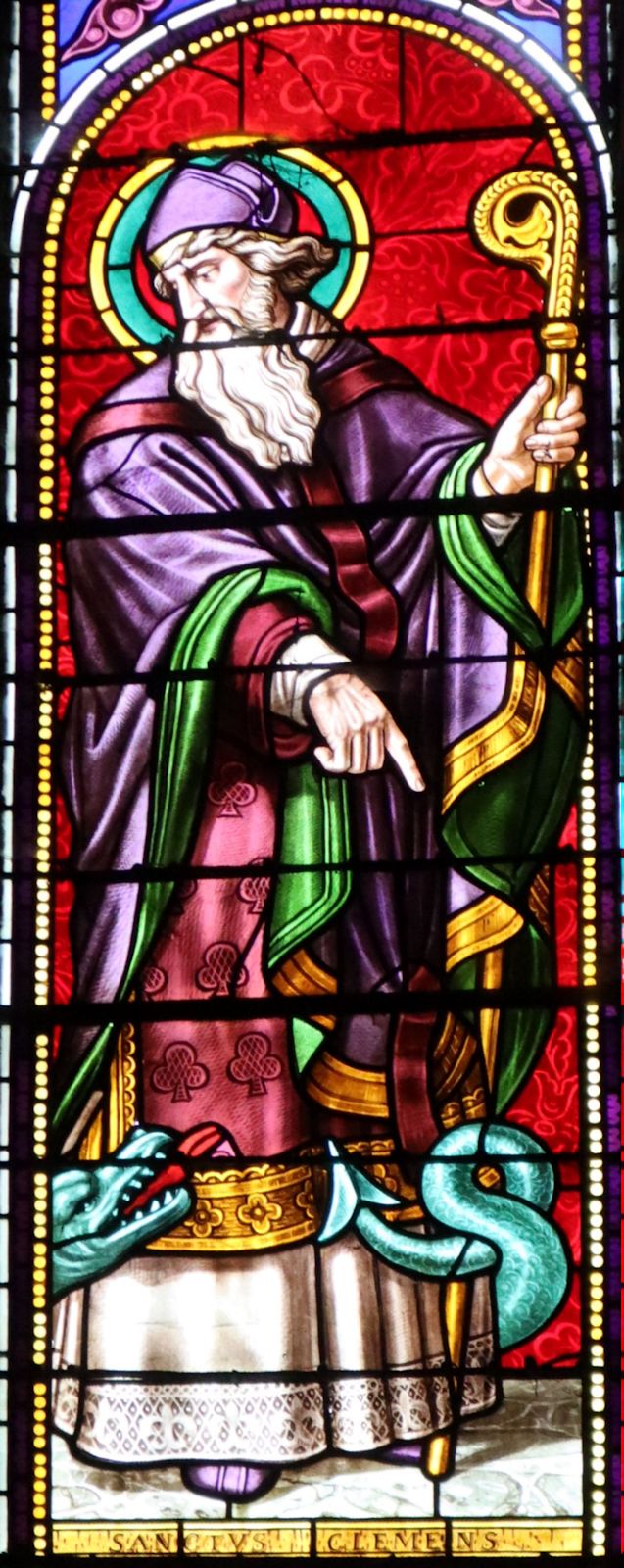 Glasfenster in der Kirche des früheren Klosters in Gorze