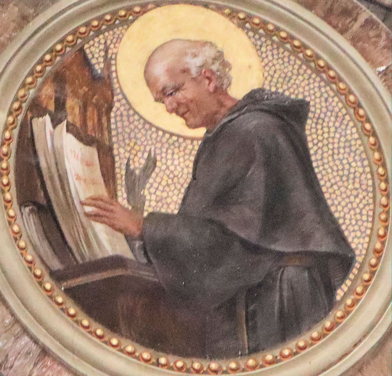 Medaillon in der Kirche Sant'Agostino in Amandola