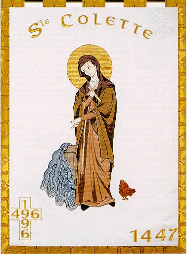 Stickerei zum 1500. Jahrestag der Taufe von König Chlodwig I. in Bayeux