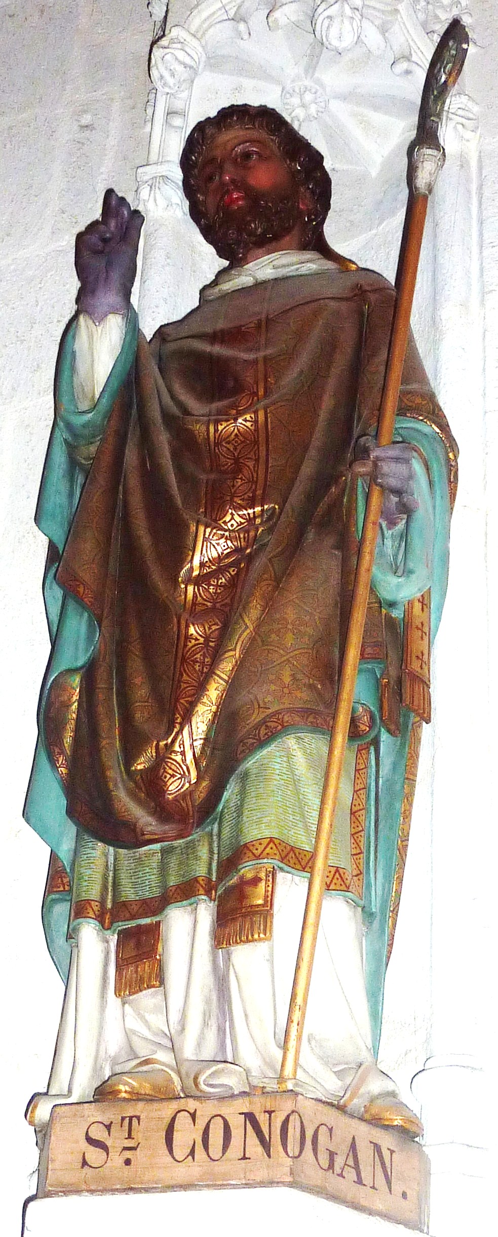 Statue in der Kathedrale in Quimper