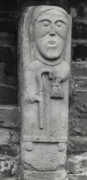 Skulptur, in der Skulpturensammlung des ehemaligen Klosters auf White Island im Lough Erne in Nordirland