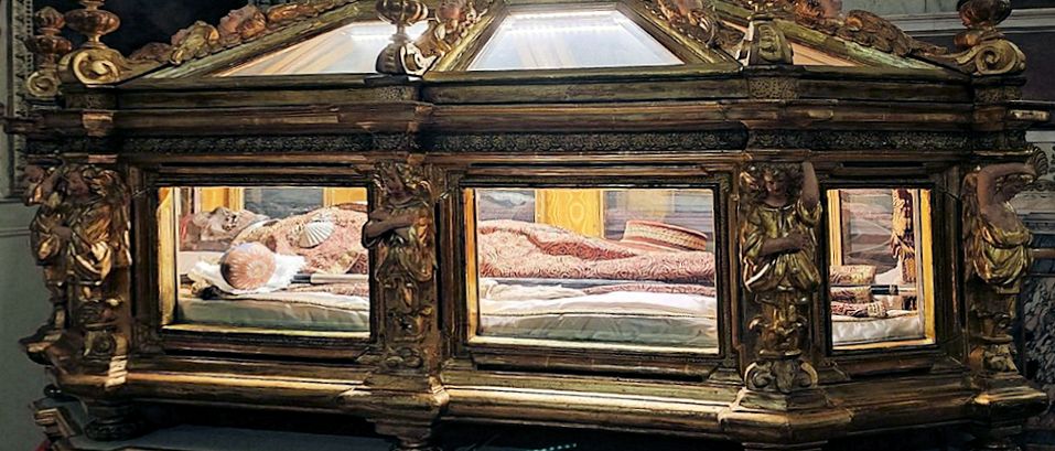 Contardus' Sarkophag in derBasilika San Pietro in Broni
