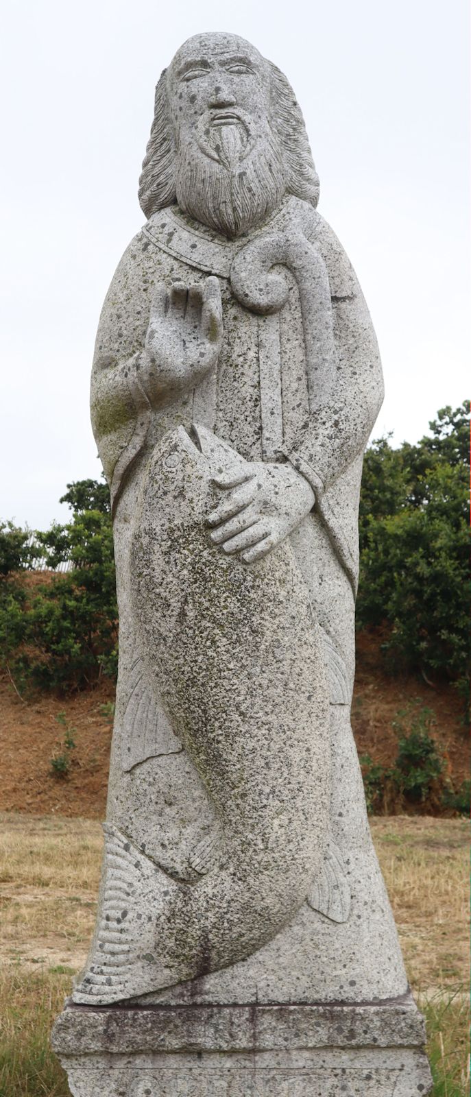 Seenu Shanmugam: Statue, 2009, im „Vallée des Saints” nahe Carnoët bei Saint-Brieuc