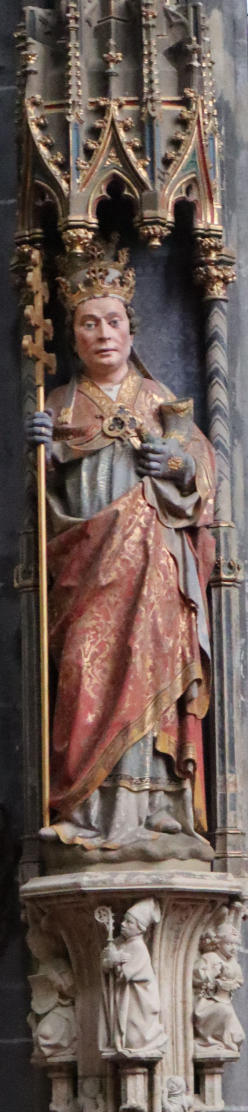 Statue in der Kirche St. Kornelius in Kornelimünster