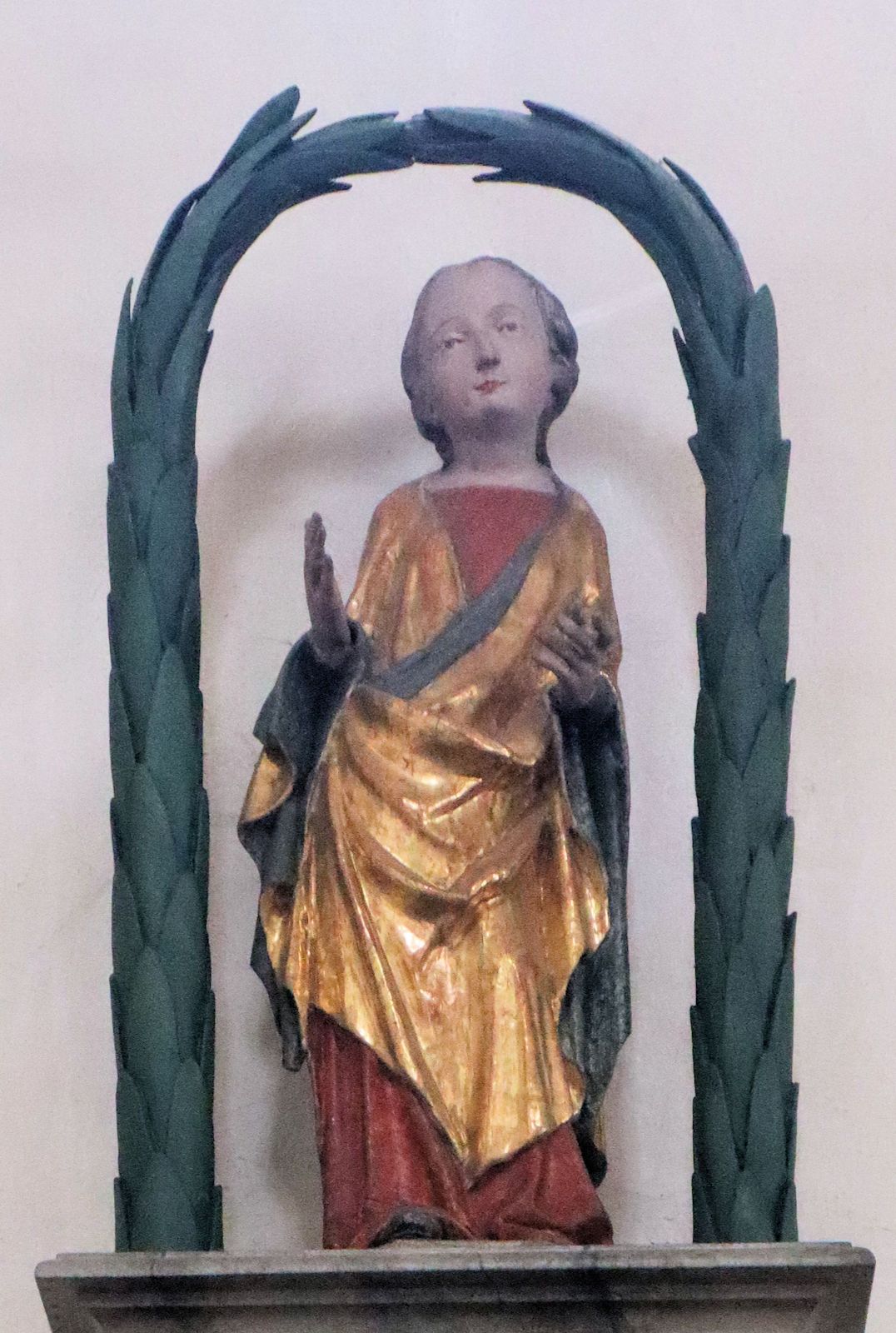 Statue, um 1425, in der Pfarrkirche in Patriching