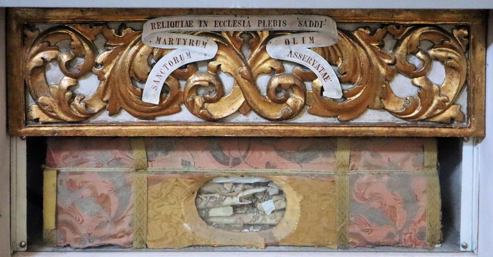 Reliquien von Crescentianus und seinen Gefährten in der Kirche Madonna Delle Grazie in Città di Castello