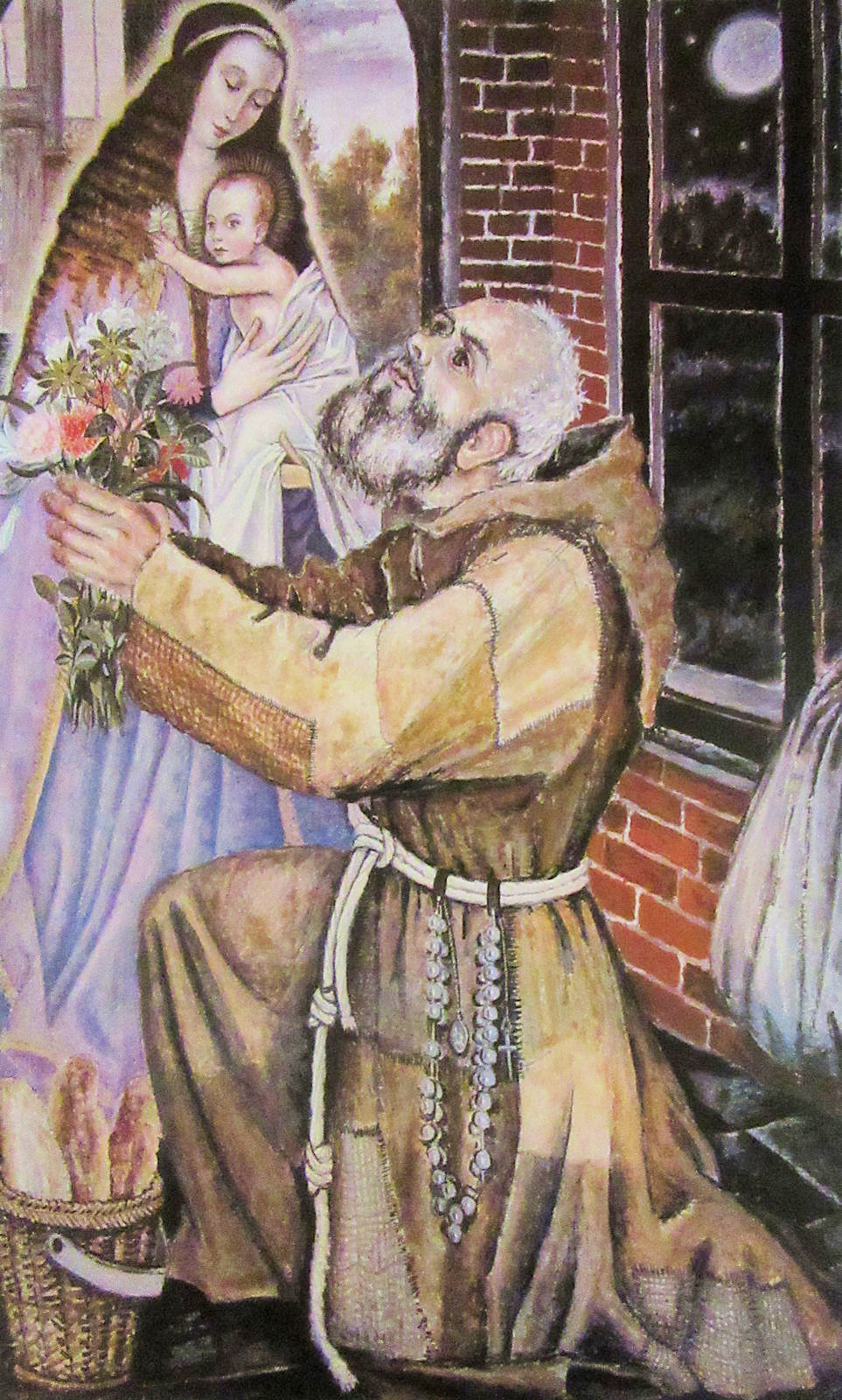 Ugolino da Belluno: Tapisserie, 1982, in der Kapuzinerkirche in Viterbo