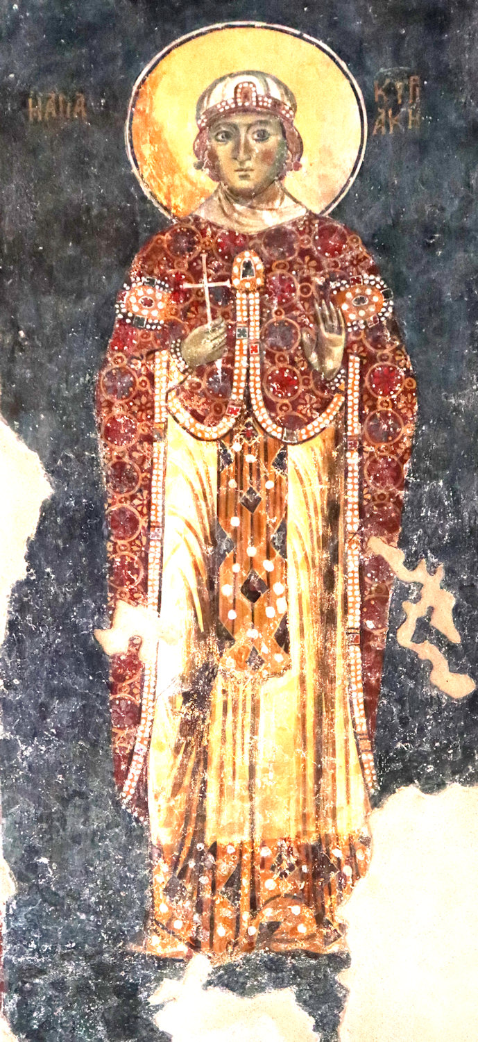 Fresko, 13. Jahrhundert, in der alten Metropolitankirche in Beröa / Veria in Griechenland