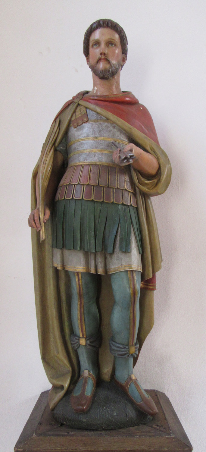 Statue in der Cyriakus-Kapelle des alten Spitals in Deidesheim
