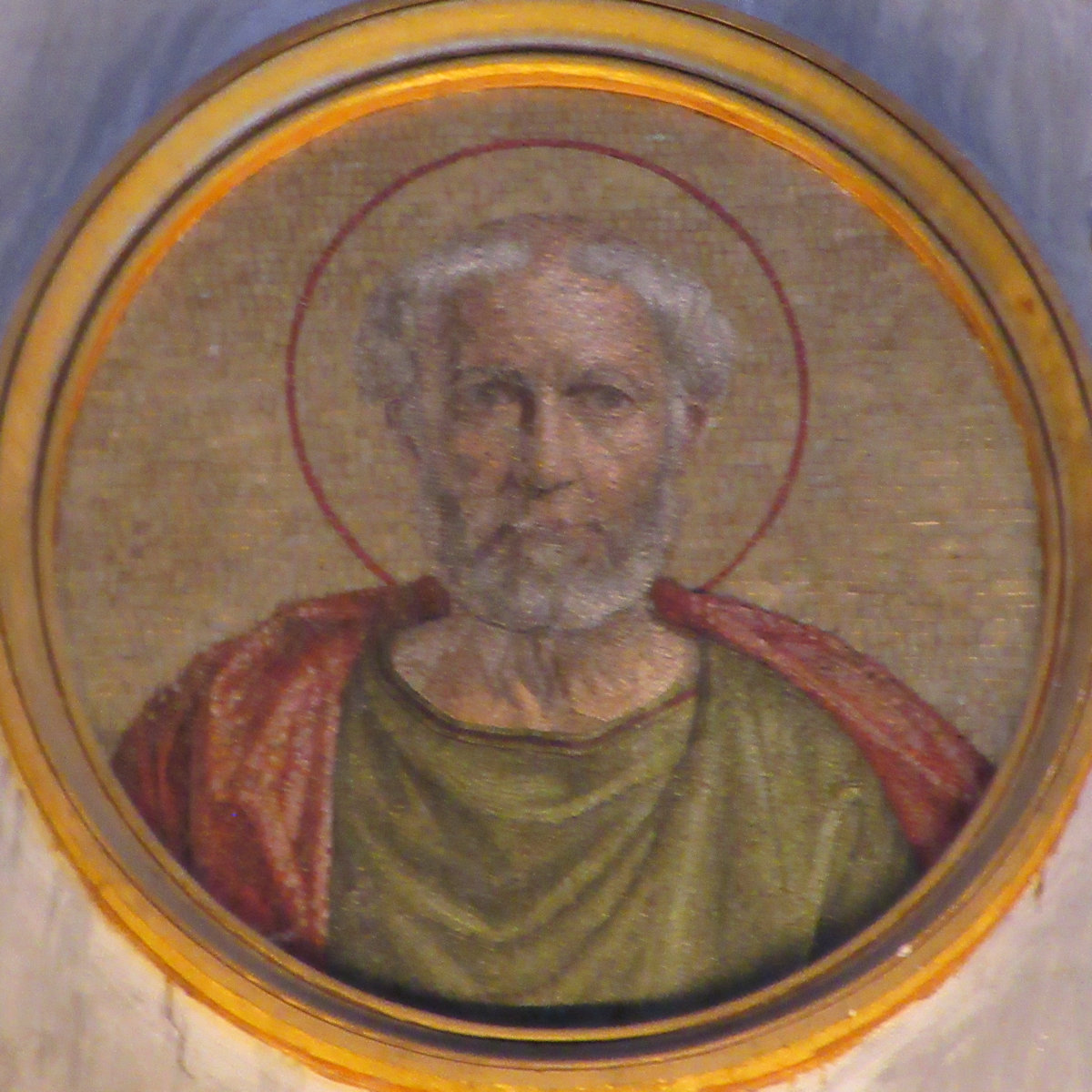 Medaillon, um 1848, in der Kirche San Paolo fuori le Mura in Rom
