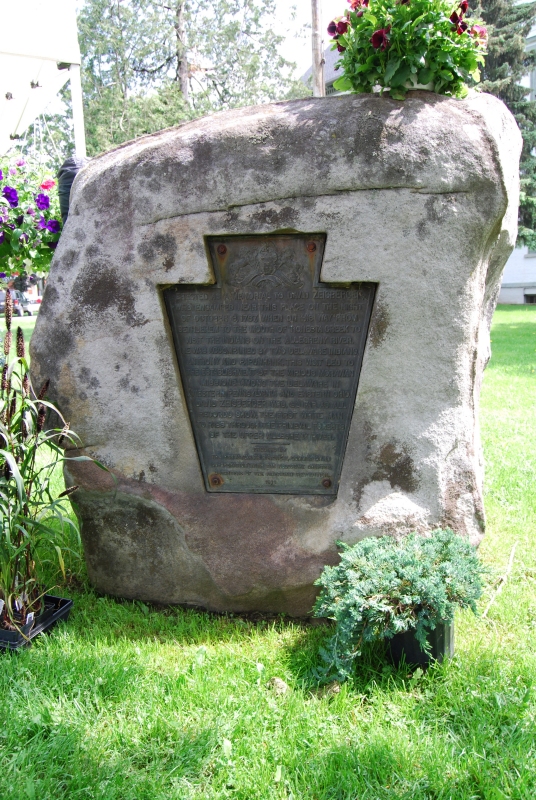 Denkmal für Zeisberger, den ersten Weißen in dieser Gegend, in Coudersport in Pennsylvania, 1916