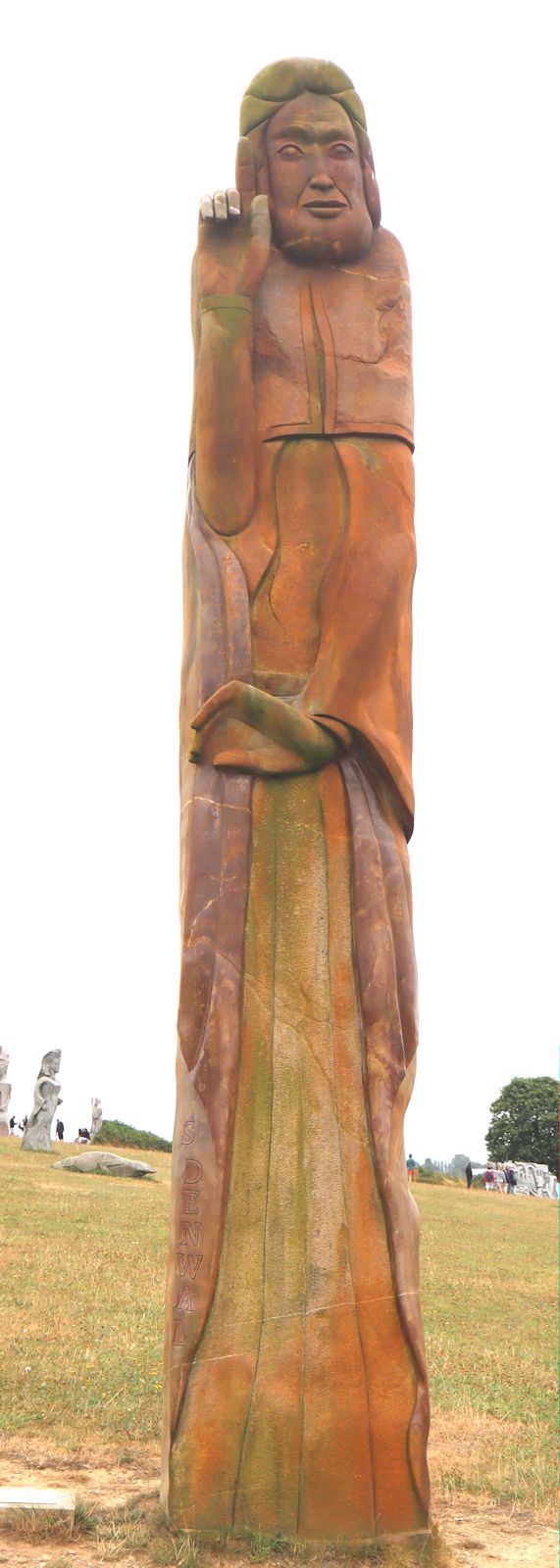 Seenu Shanmugam, Gaël Labbay: Statue, 2018, im „Vallée des Saints” nahe Carnoët bei Saint-Brieuc
