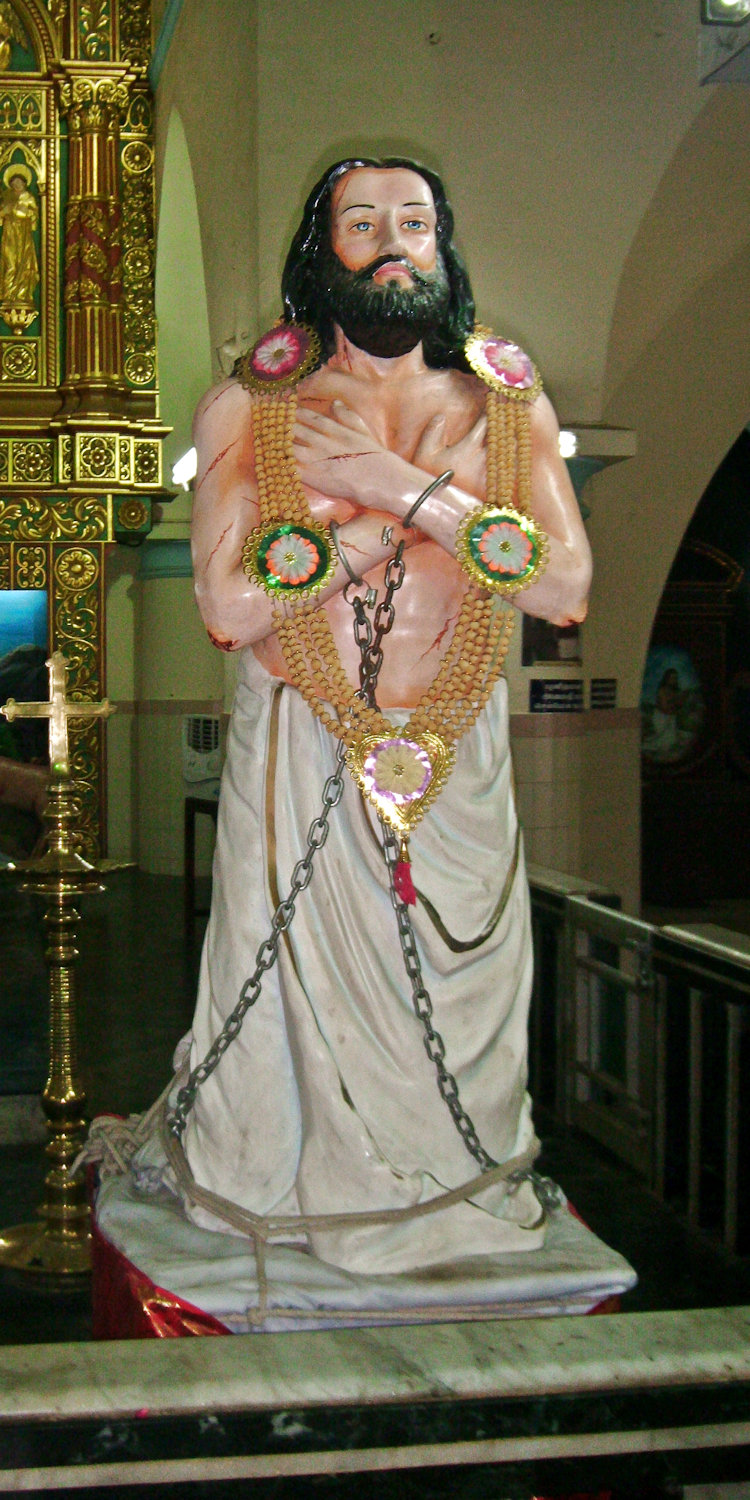 Statue in der Kathedrale in Nagercoil