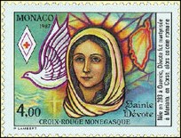 Briefmarke aus Monaco, 1987