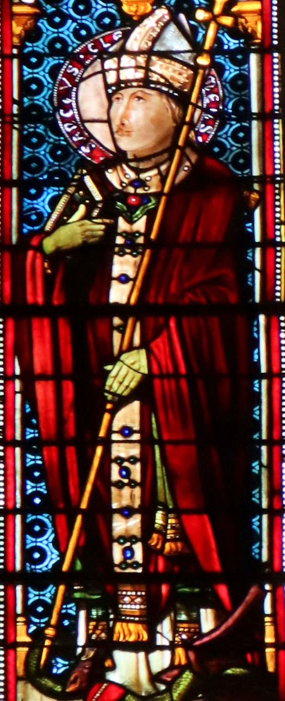 Glasfenster in der Kirche des ehemaligen Klosters St-Vincent in Metz