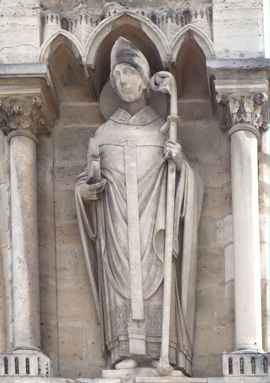 Charles und Louis Rochet: Denkmal &bdquo;Karl und seine Leutnante&rdquo;, 1878, an der Kathedrale Notre-Dame in Paris