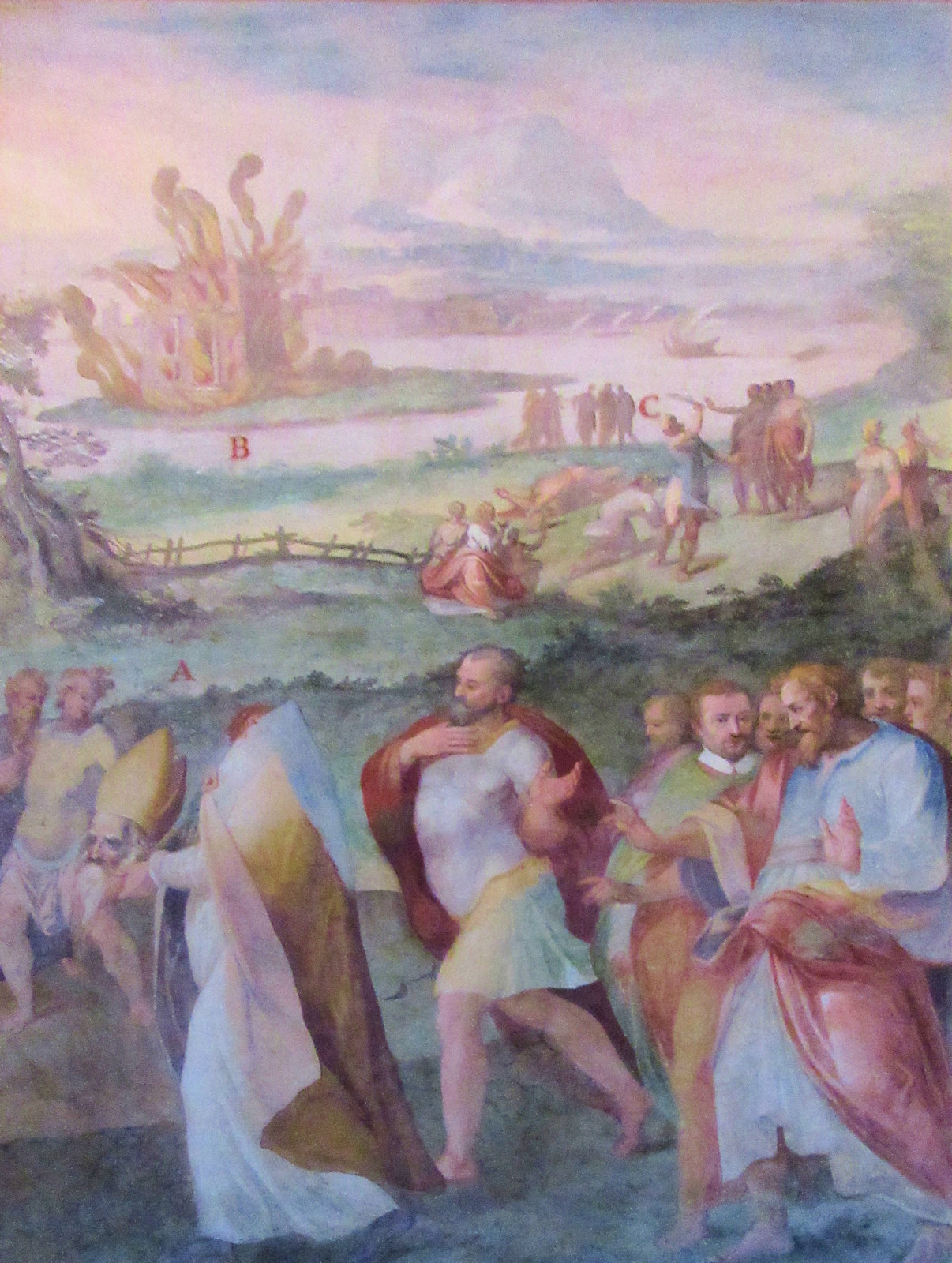 Fresko, um 1600, in der Kirche San Stefano Rotondo in Rom