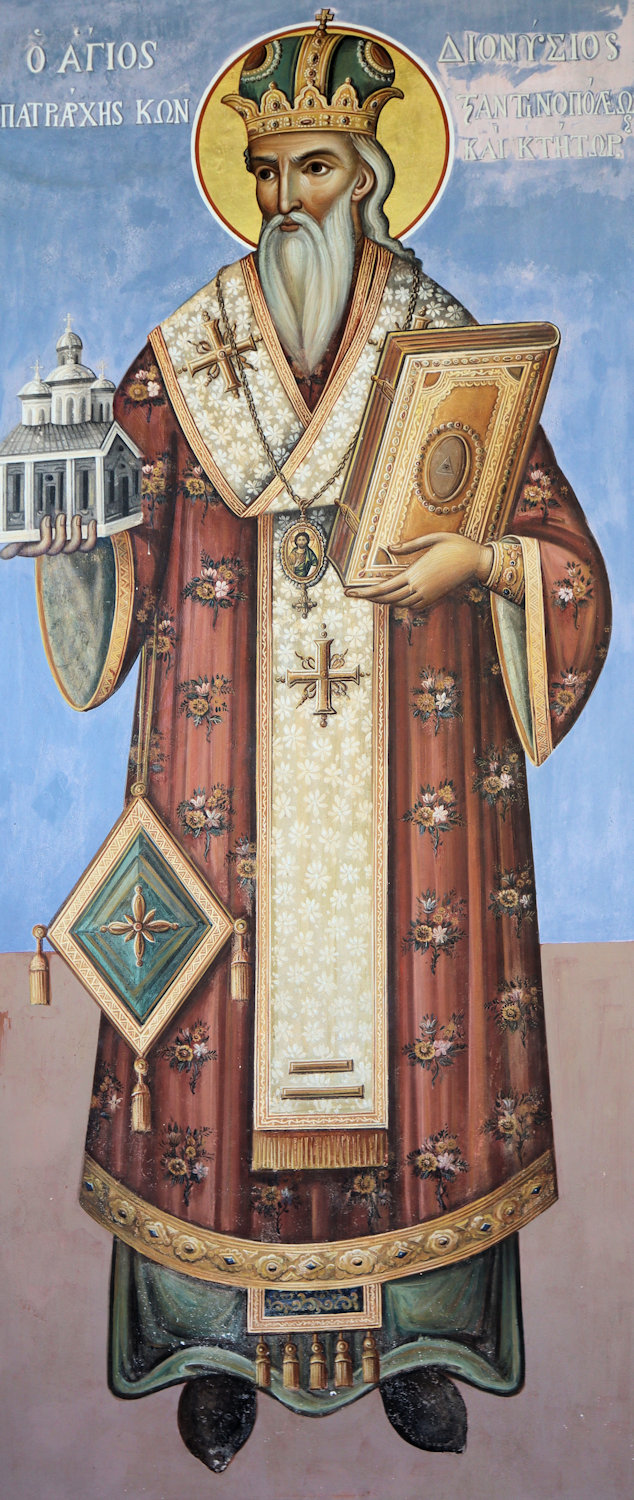 Fresko am Katholikon des Klosters Eikosifinissa nahe Nikisiani bei Drama in Griechenland