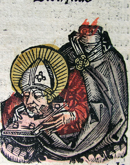 kolorierter Holzschnitt, aus: Hartmann Schedel: Nürnberger Weltchronik, 1493