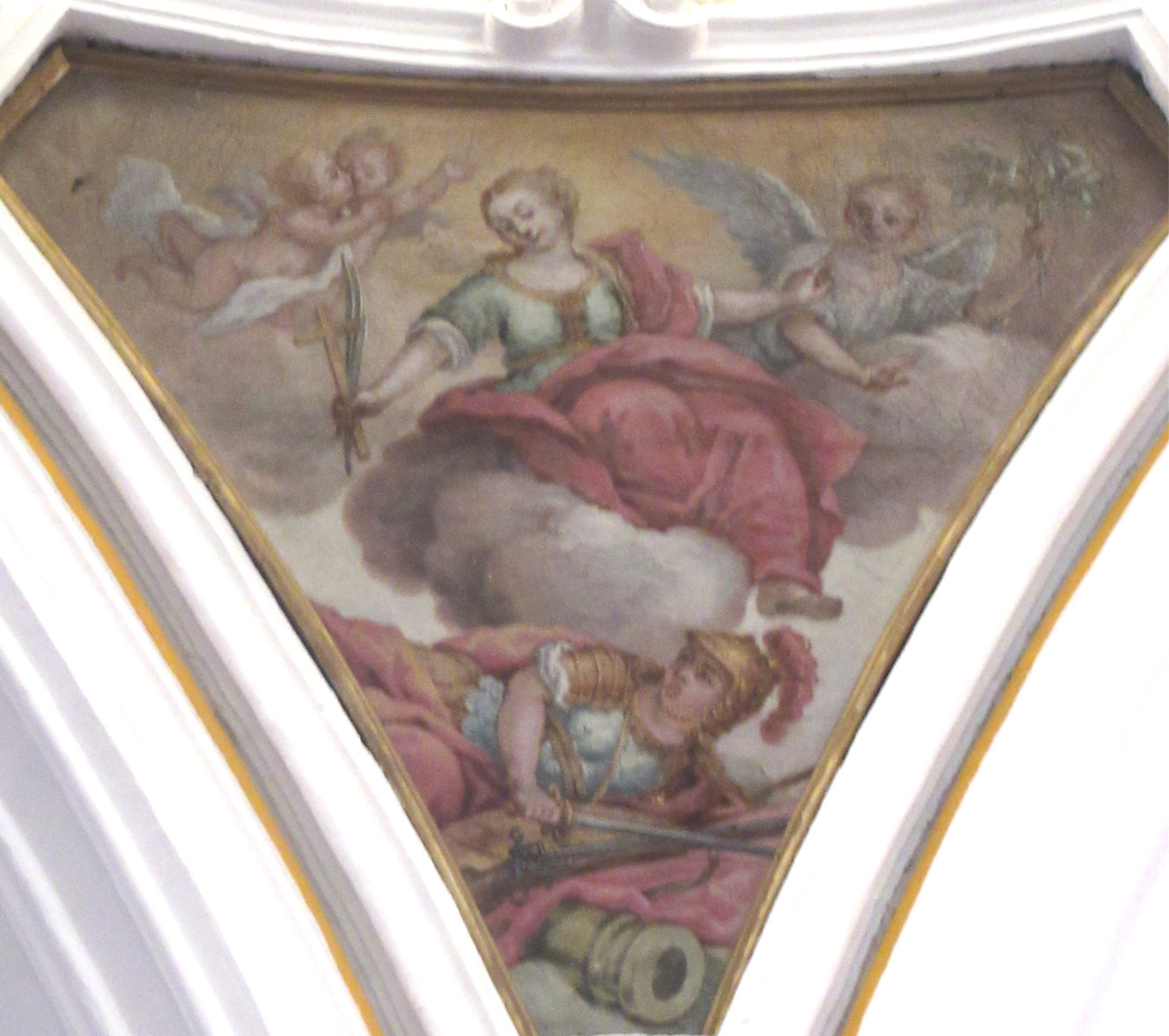Fresko: Dominicas Verherrlichung, 1740, in der Kathedrale in Tropea