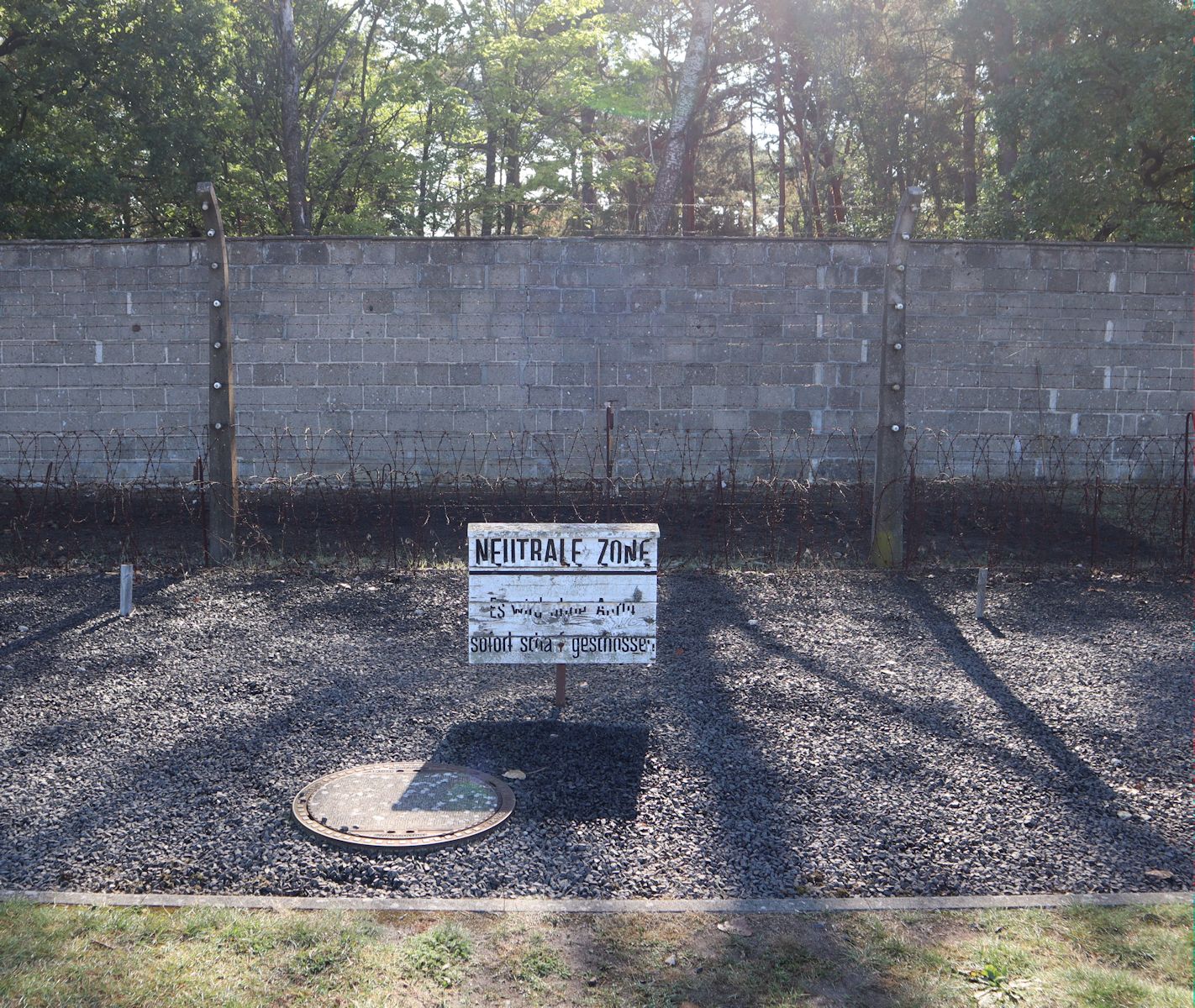 Mauer des ehemaligen Konzentrationslagers Sachsenhausen