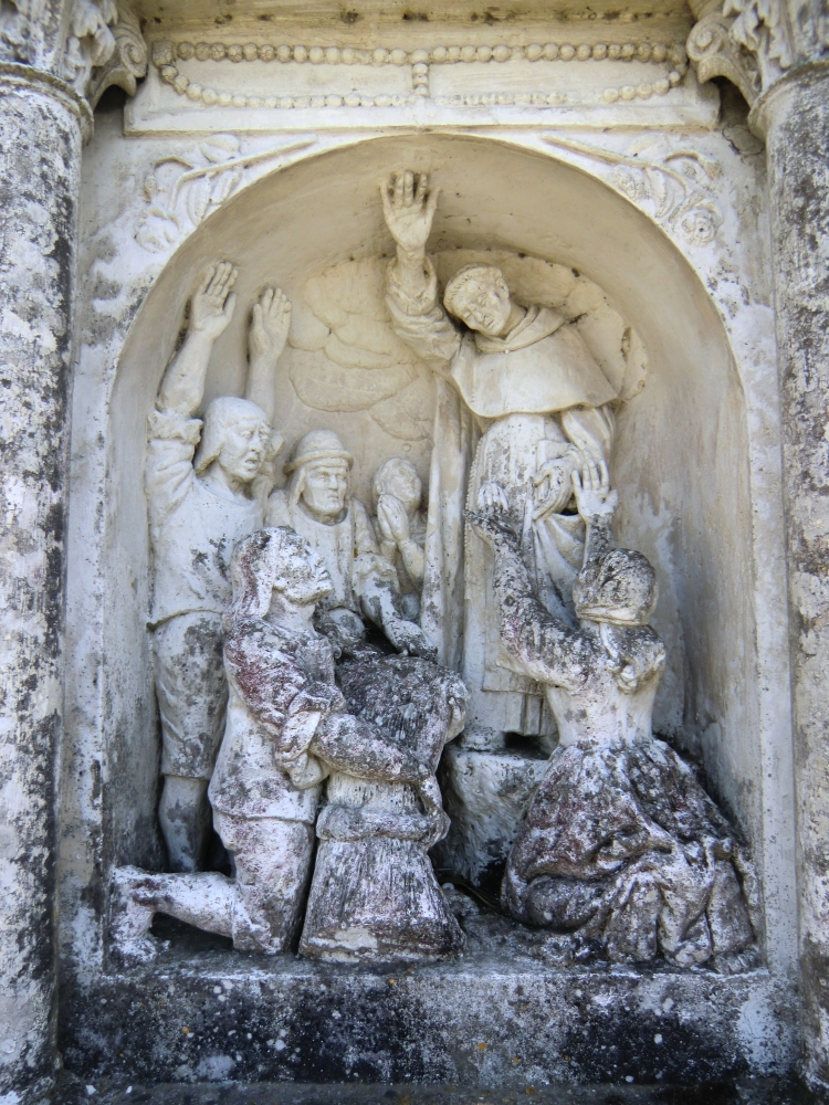 Denkmal zur Erinnerung an das Wunder der <q>Blutähren</q> an der Stelle des Ereignisses nahe Montréal