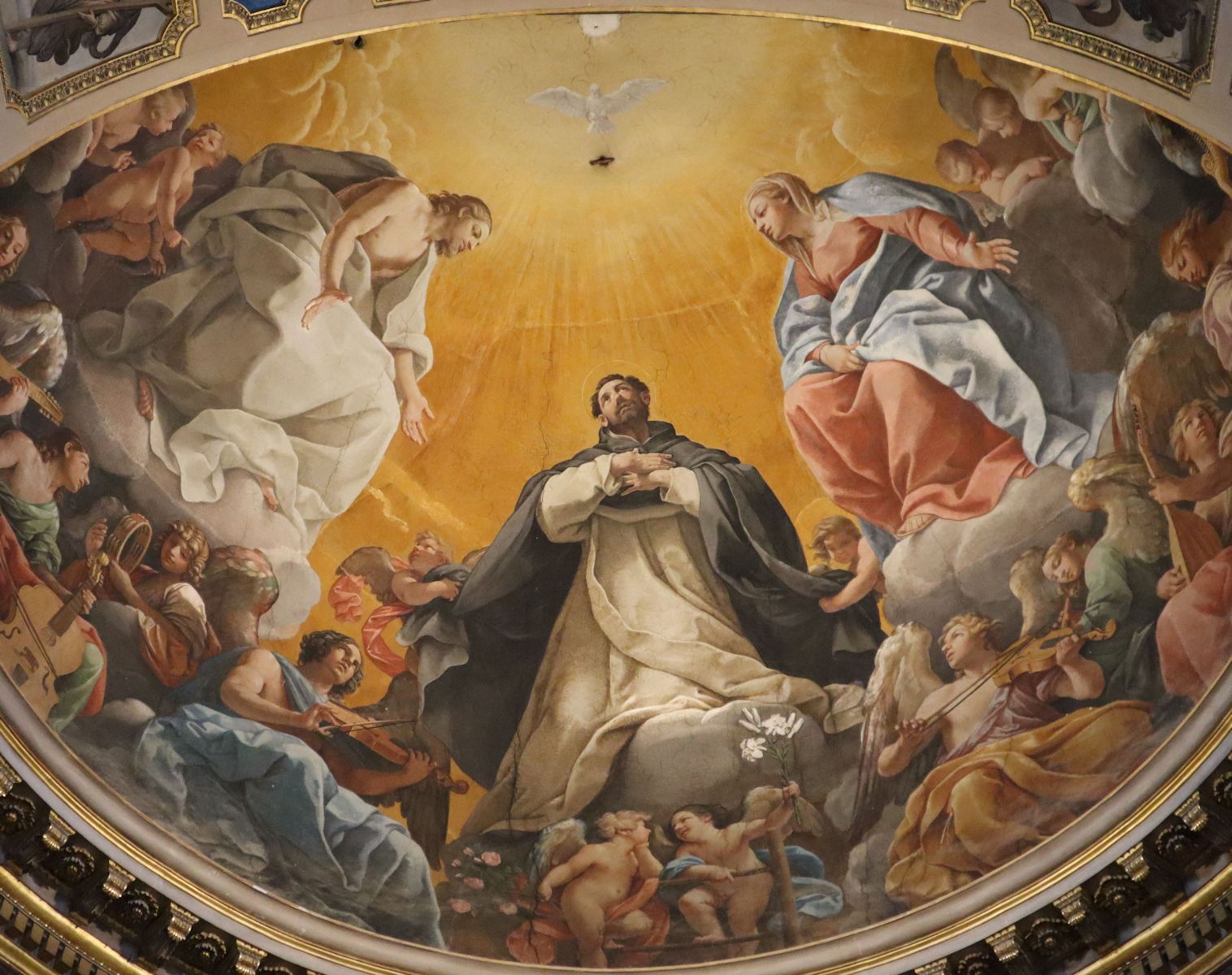 Guido Reni: Apsisfresko, 1613 bis 1615, in der Dominikus-Kapelle in der Basilika San Domenico in Bologna