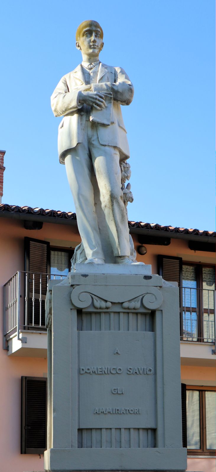 Denkmal an Dominikus'Sterbehaus in Mondonio d'Asti