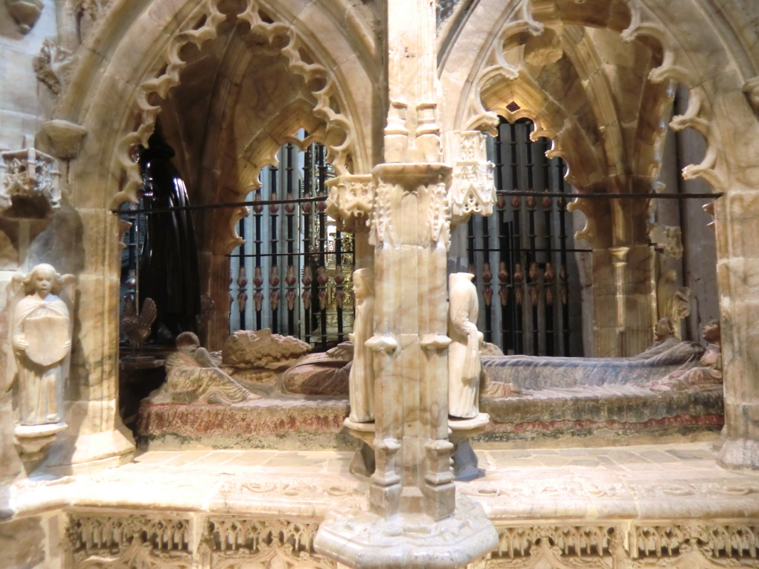 Dominikus' Liegefigur in der Kathedrale in Santo Domingo de la Calzada