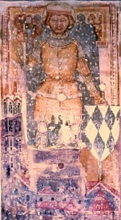 Fresko, 1429, in der Stiftskirche in Millstatt