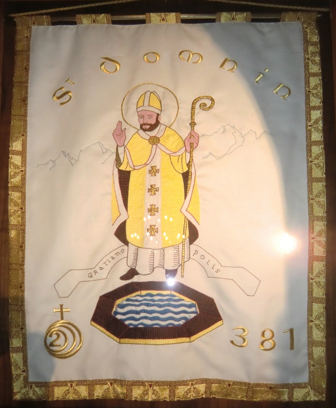 Domninus-Banner, 2011, in der Kathedrale in Grenoble