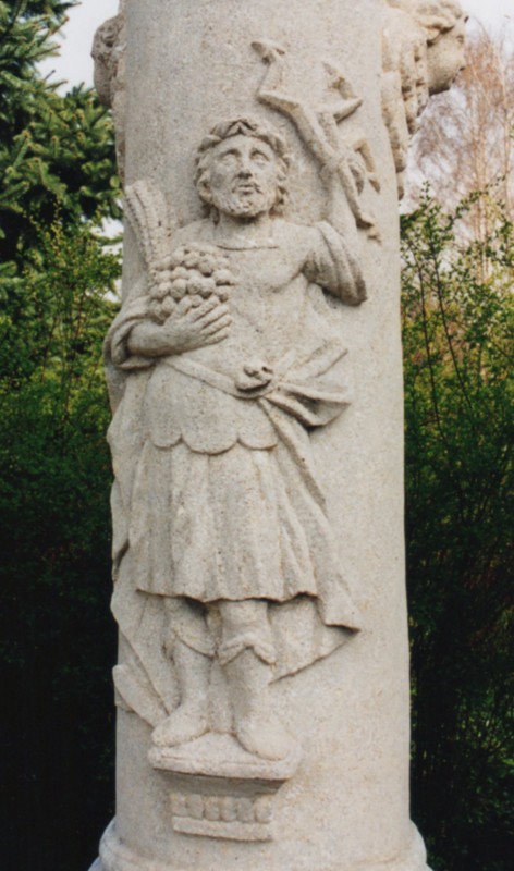 Donatus-Statue in Hippersdorf bei Tulln in Niederösterreich, um 1800