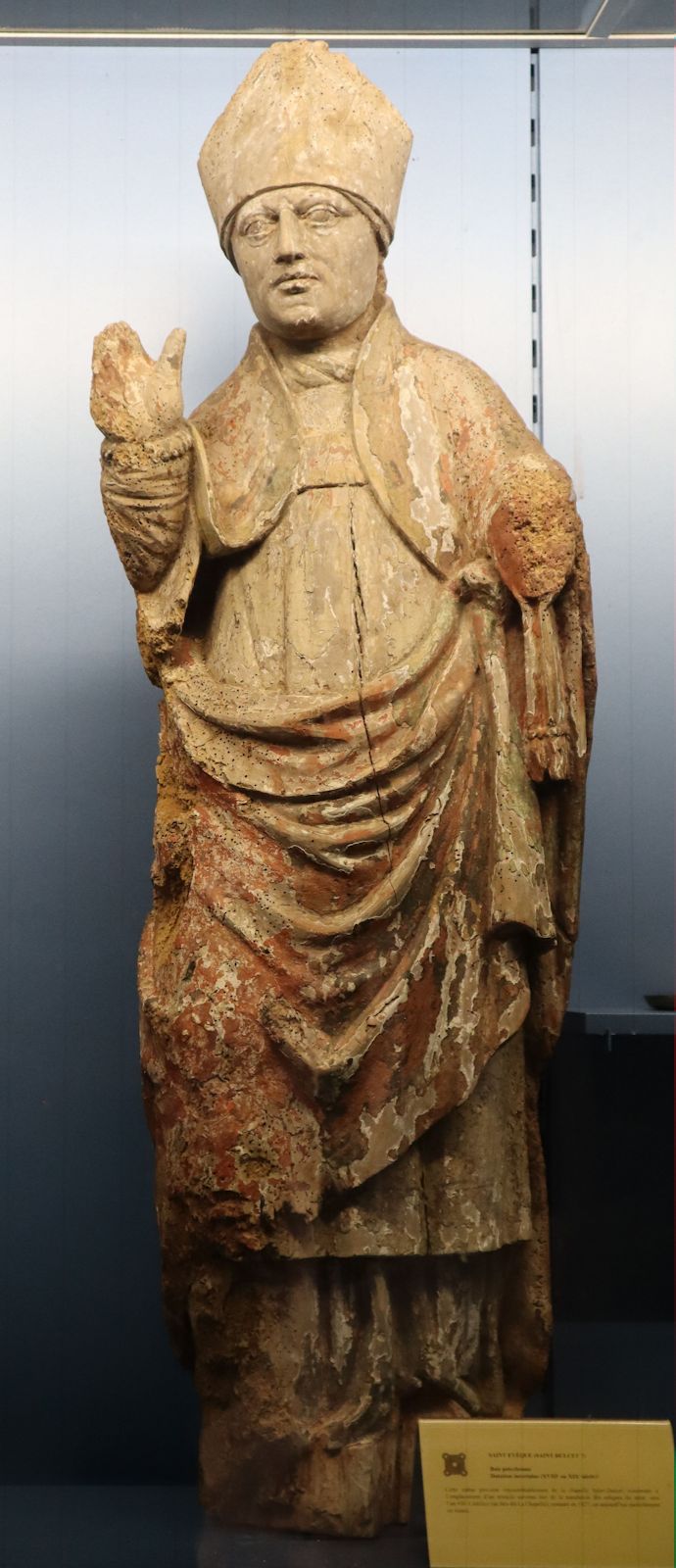 Statue, 18./19. Jahrhundert, in der in der Dulcidius geweihten Kirche in Chamberet