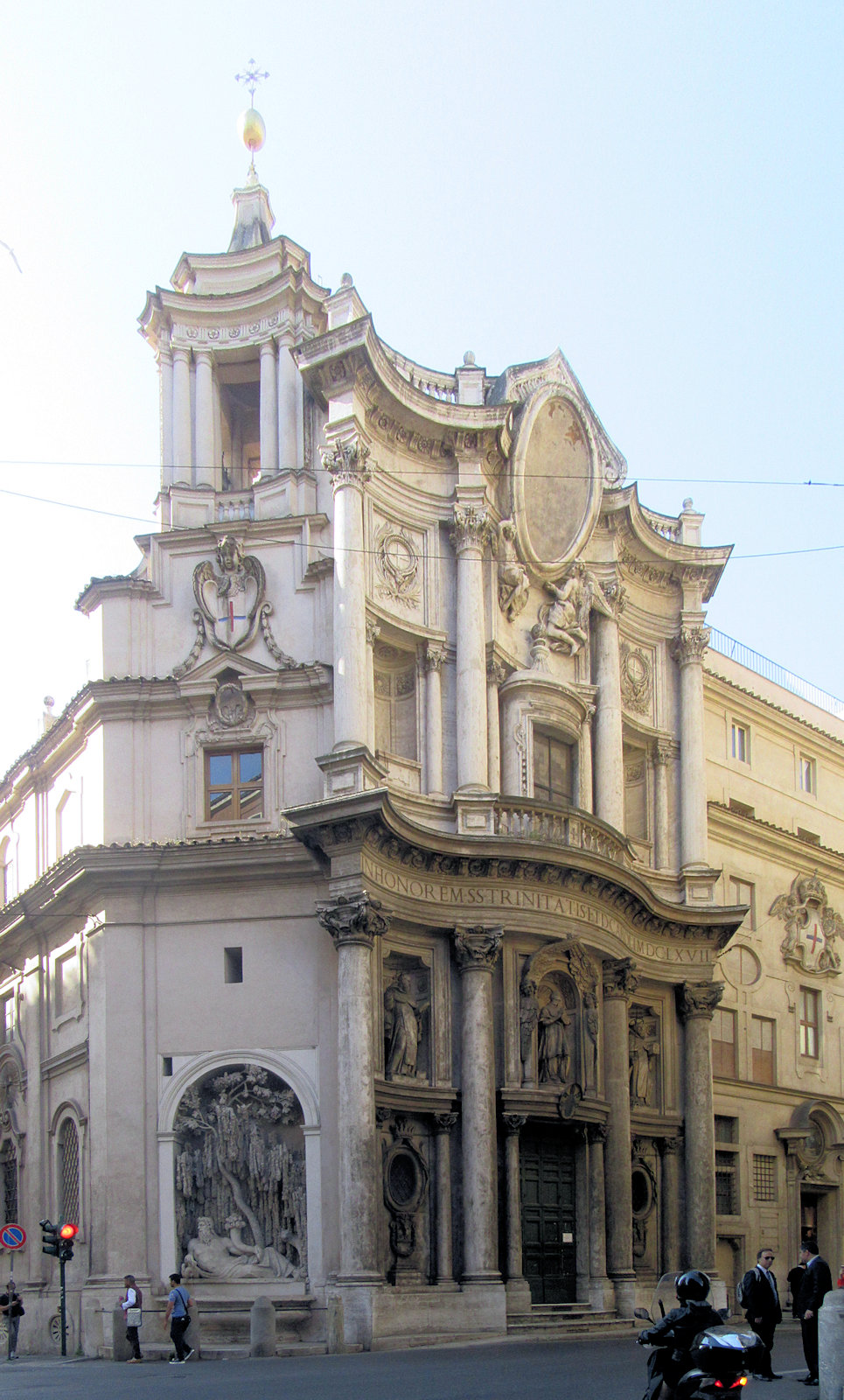 Kirche und Trinitarierkloster San Carlo alle Quattro Fontane in Rom