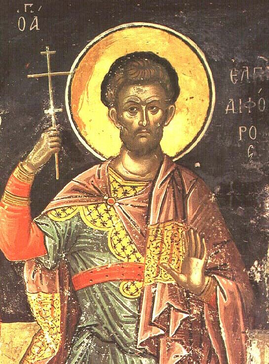 griechisches Fresko: Elpidephoros