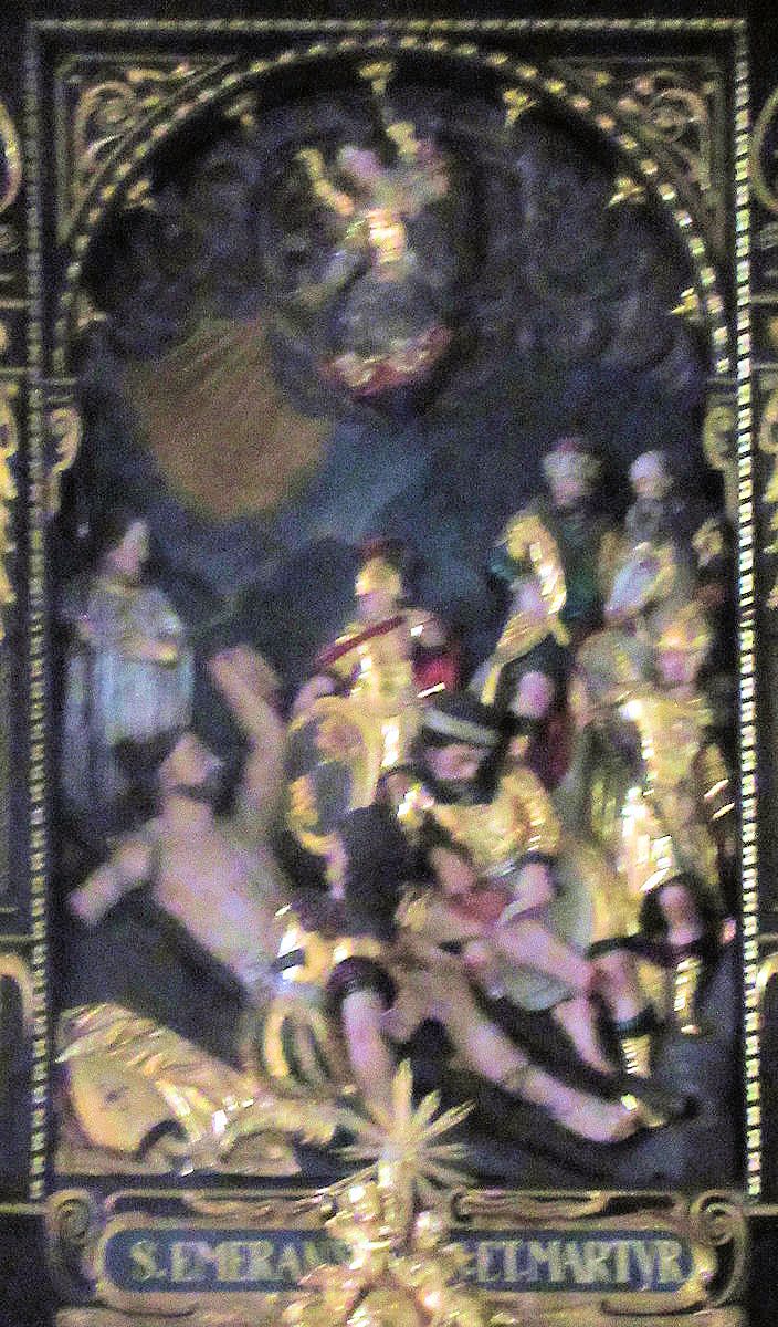 Altarrelief: Emmerams Martyrium, in der Kirche des Stiftes St. Lambrecht in der Steiermark