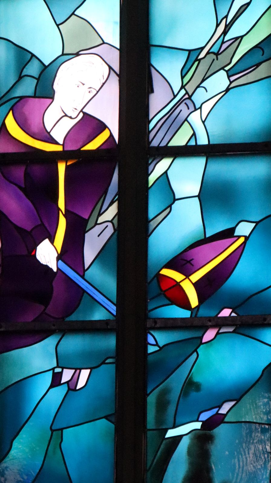 Glafenster in der Engelbert geweihten katholischen Pfarrkirche in Gevelsberg