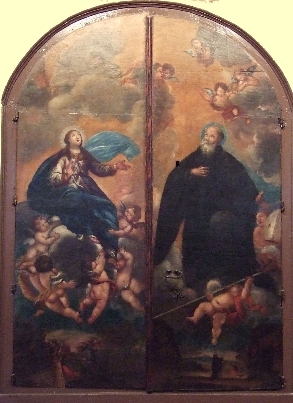 Francisco Goya: Mariä Himmelfahrt und Ignatius von Oña, um 1780, am Tor zu den Reliquien in der Kirche San Juan el Real in Calatayud