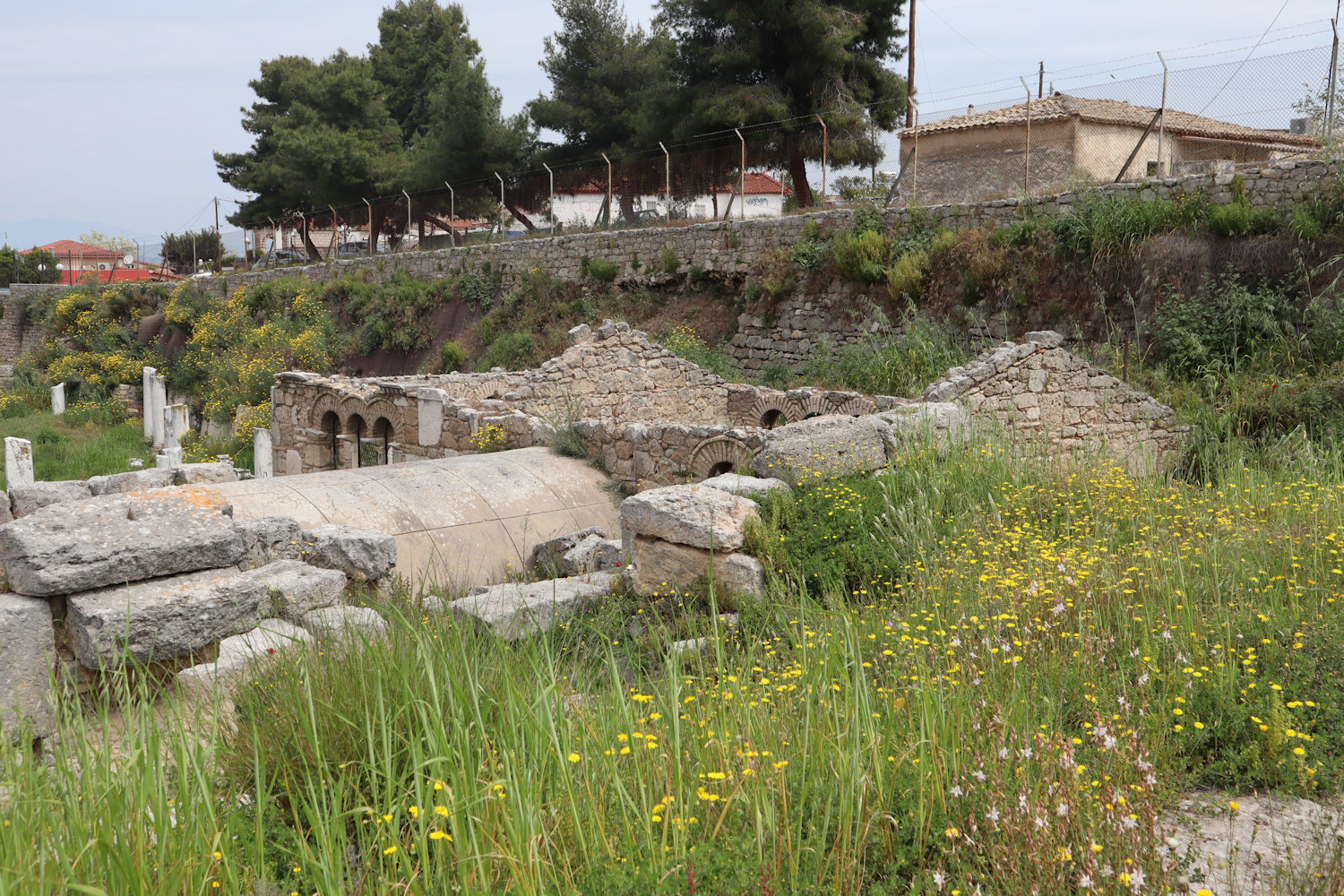 Haus an der Peiréne-Quelle in den Ausgrabungen von Korinth