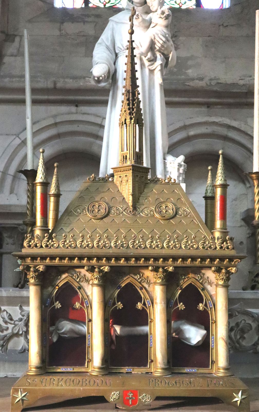 Reliquie in der heutigen Kathedrale in Saint-Omer
