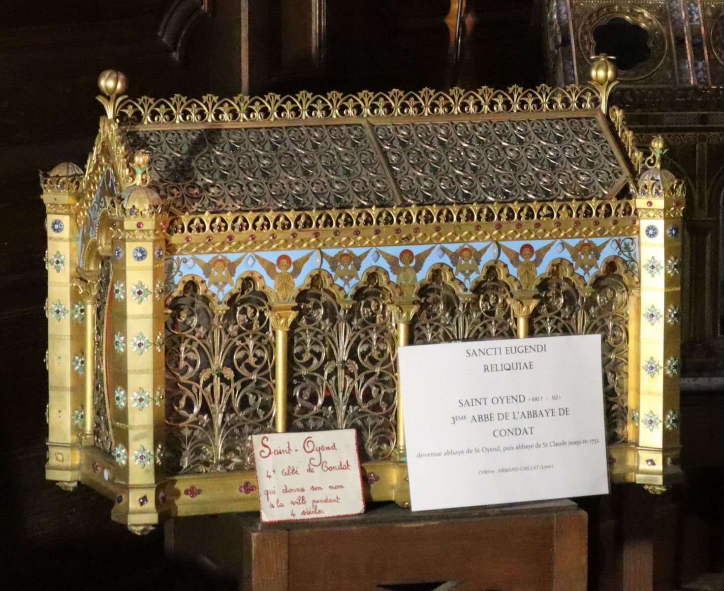 Reliquiar in der Kathedrale in Saint-Claude
