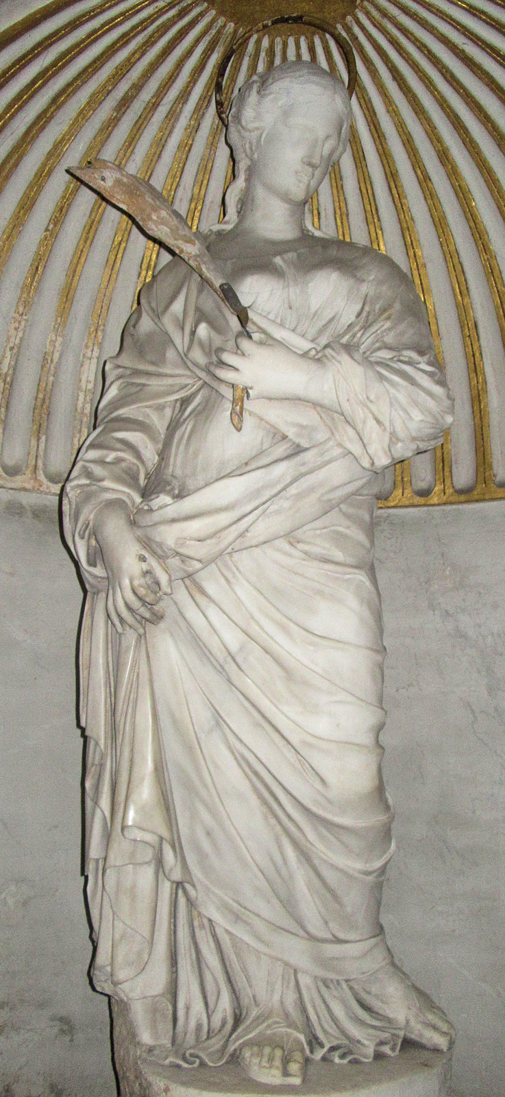 Giuseppe Peroni: Statue, um 1870, in der Krypta der Kirche Santi Dodici Apostoli in Rom