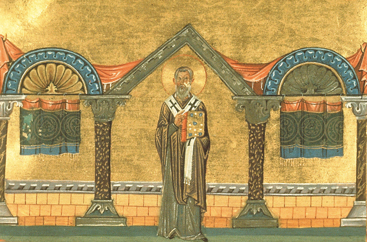 Illustration aus dem Menologion von Basilius, 985 in Konstantinopel - dem heutigen Ístanbul, in der Vatikanischen Bibliothek in Rom