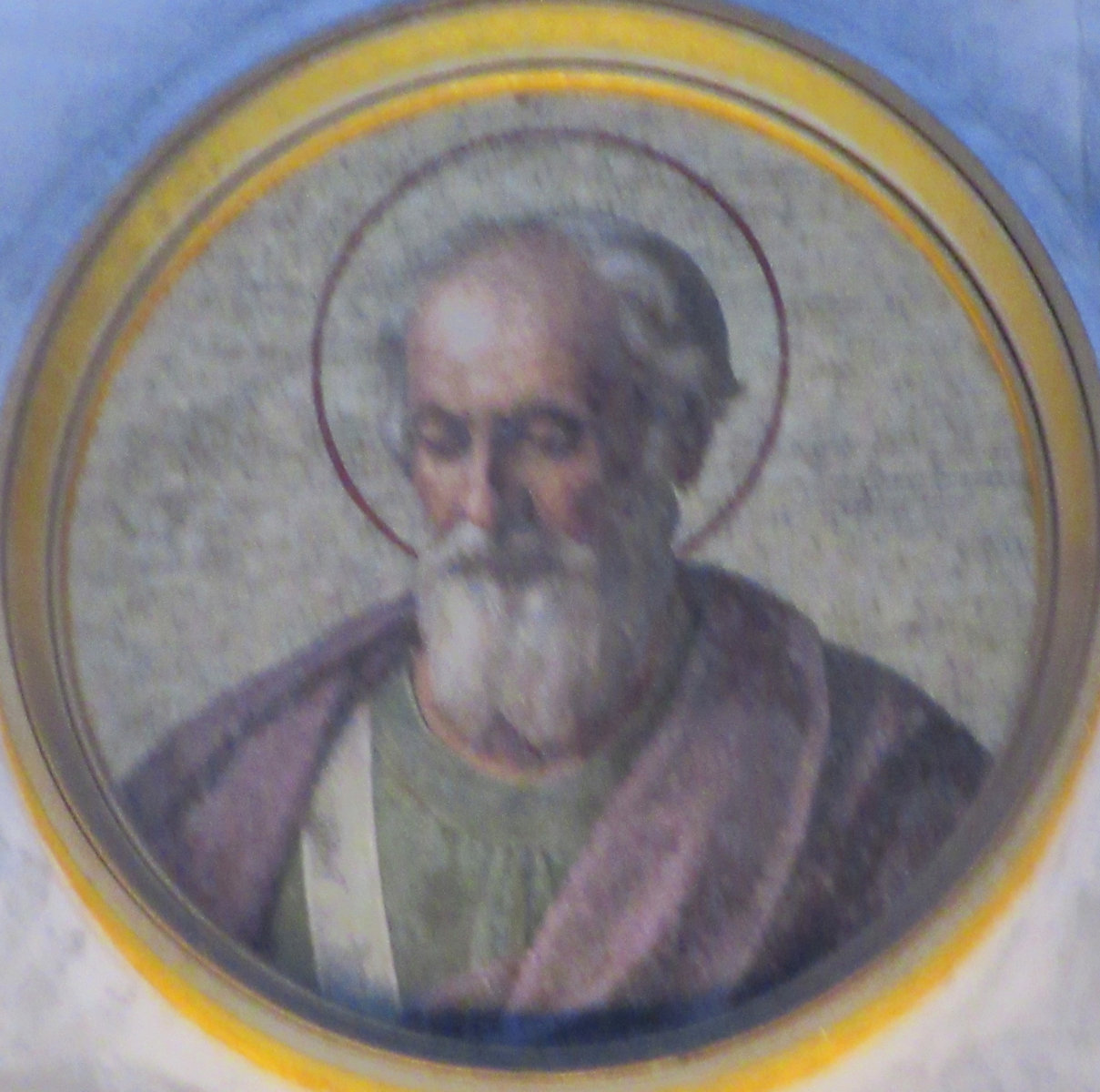 Medaillon, um 1848, in der Basilika San Paolo fuori le Mura in Rom