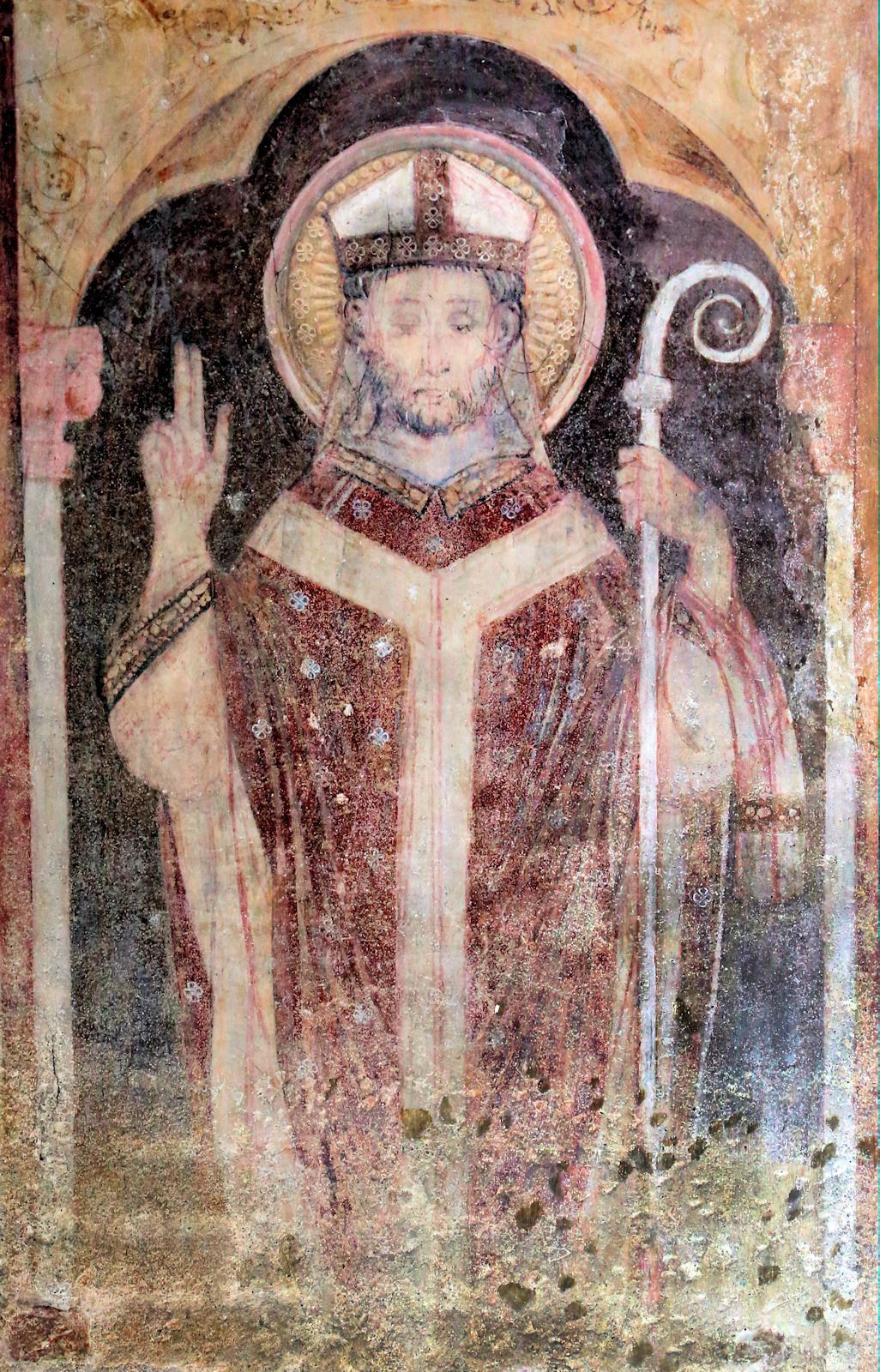 Fresko, 14. Jahrhundert, in der Kirche Sant'Eustorgio in Mailand