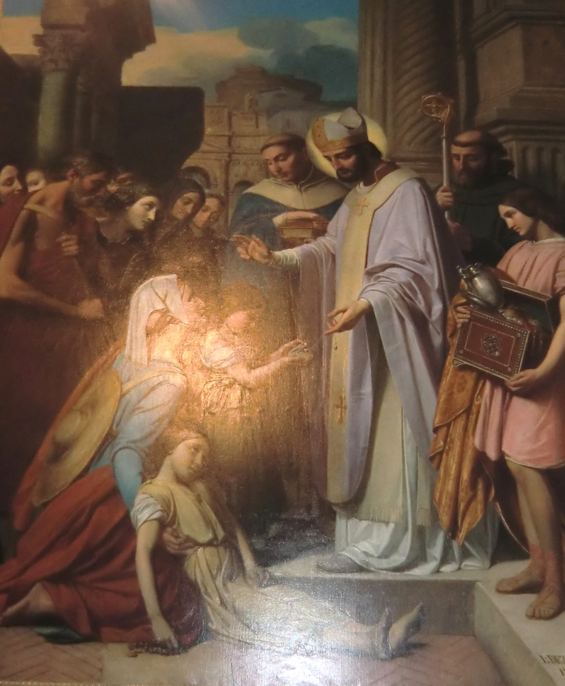 Jean-Louis Bezard: Eutropius heilt die Kranken, 1838, in der Kathedrale in Orange
