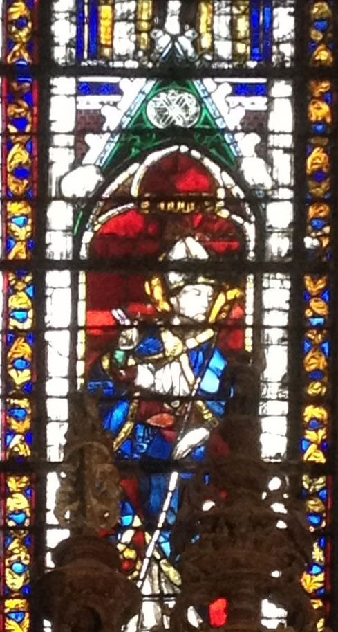Glasfenster in der Kathedrale in Rouen