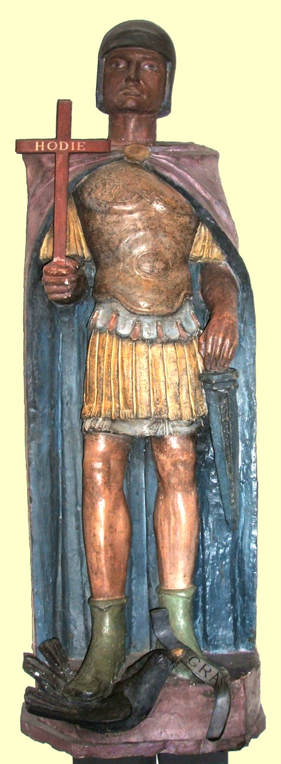 Expedit-Statue in der Franziskanerkirche in Fribourg