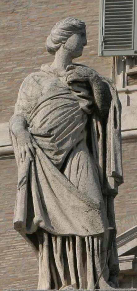 Statue, 1667/1668, an den Kolonaden des Petersplatzes in Rom