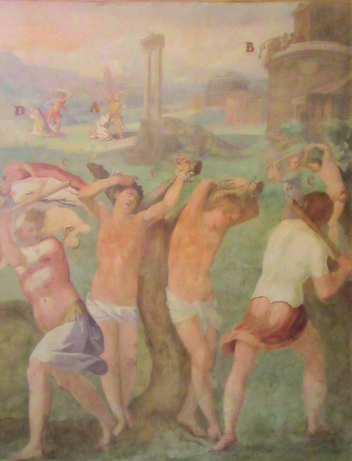 Fresko, um 1600, in der Kirche San Stefano Rotondo in Rom
